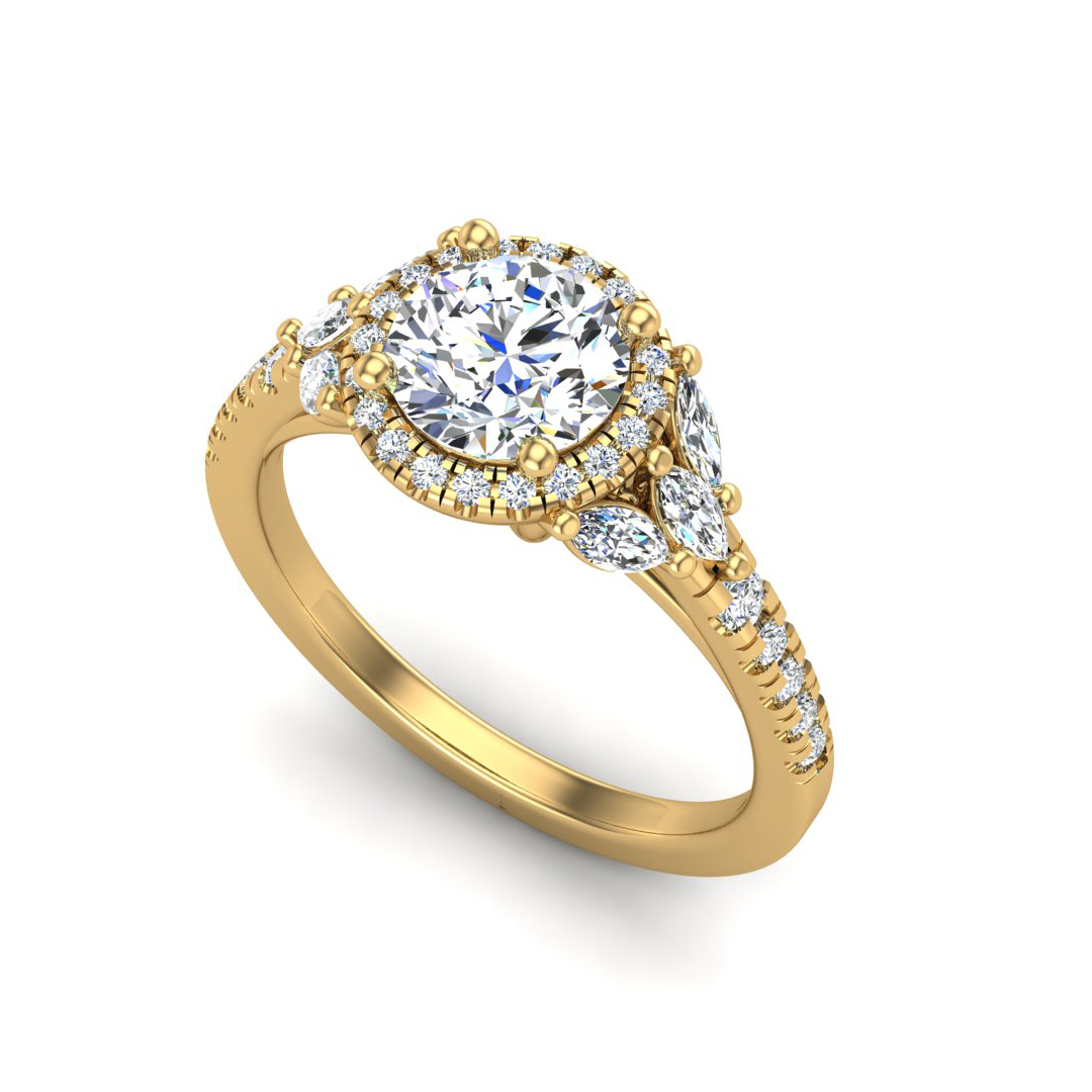 Palmer Halo Engagement Ring